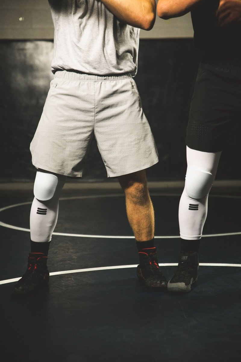 Full-Length Padded Knee Sleeve - White - NurturePathWellness