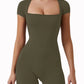 Women's Yoga Jumpsuit Shorts - High Stretch Athletic Wear - NurturePathWellness