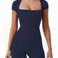 Women's Yoga Jumpsuit Shorts - High Stretch Athletic Wear - NurturePathWellness