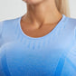 Women's Gradient Tie-Dye Seamless Yoga Set - Two-Piece Athletic Wear - NurturePathWellness