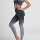 Women's Gradient Tie-Dye Seamless Yoga Set - Two-Piece Athletic Wear - NurturePathWellness