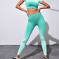 Women's Gradient Tie-Dye Seamless Yoga Set - Two-Piece Athletic Wear - NurturePathWellness