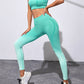 Women's Gradient Tie-Dye Seamless Yoga Set - Two-Piece Athletic Wear - NurturePathWellness