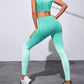 Women's Gradient Tie-Dye Seamless Yoga Set - Two-Piece Athletic Wear - NurturePathWellness