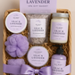 Lilac and Lavender Spa Gift Basket For Women
