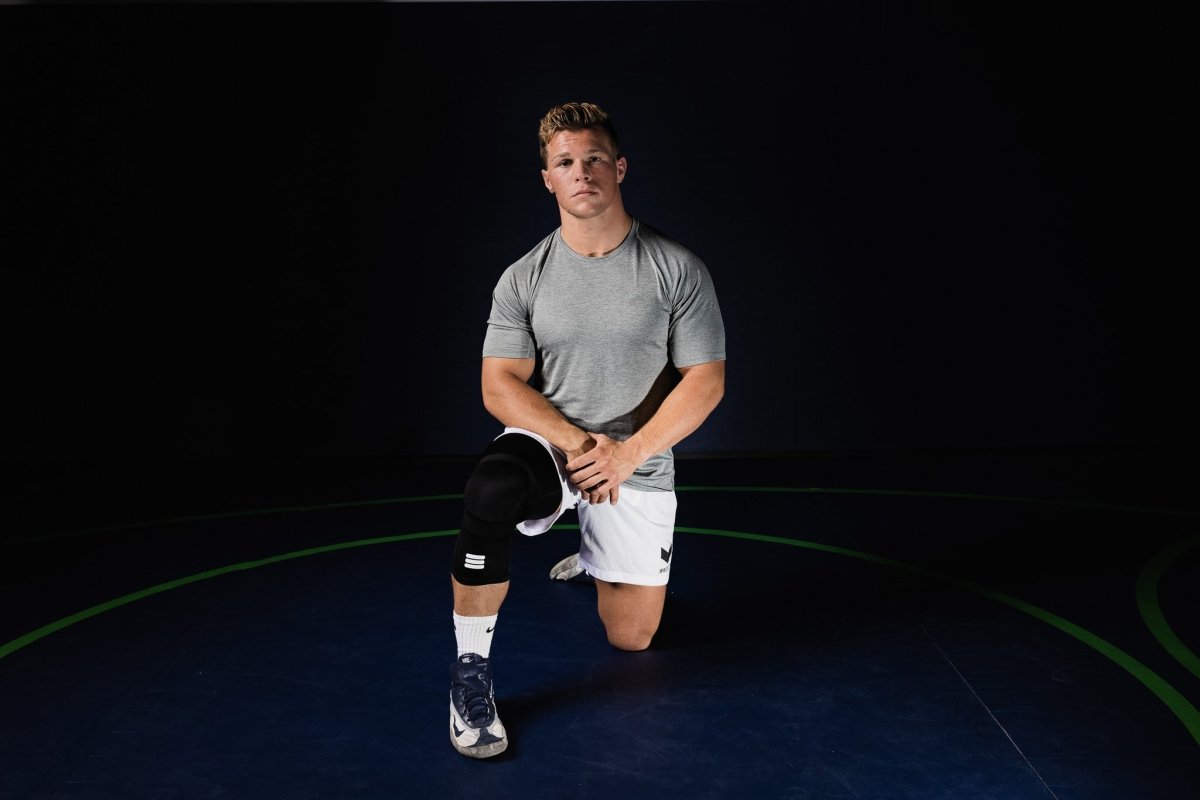 Mid-Length Padded Knee Sleeve - Black - NurturePathWellness