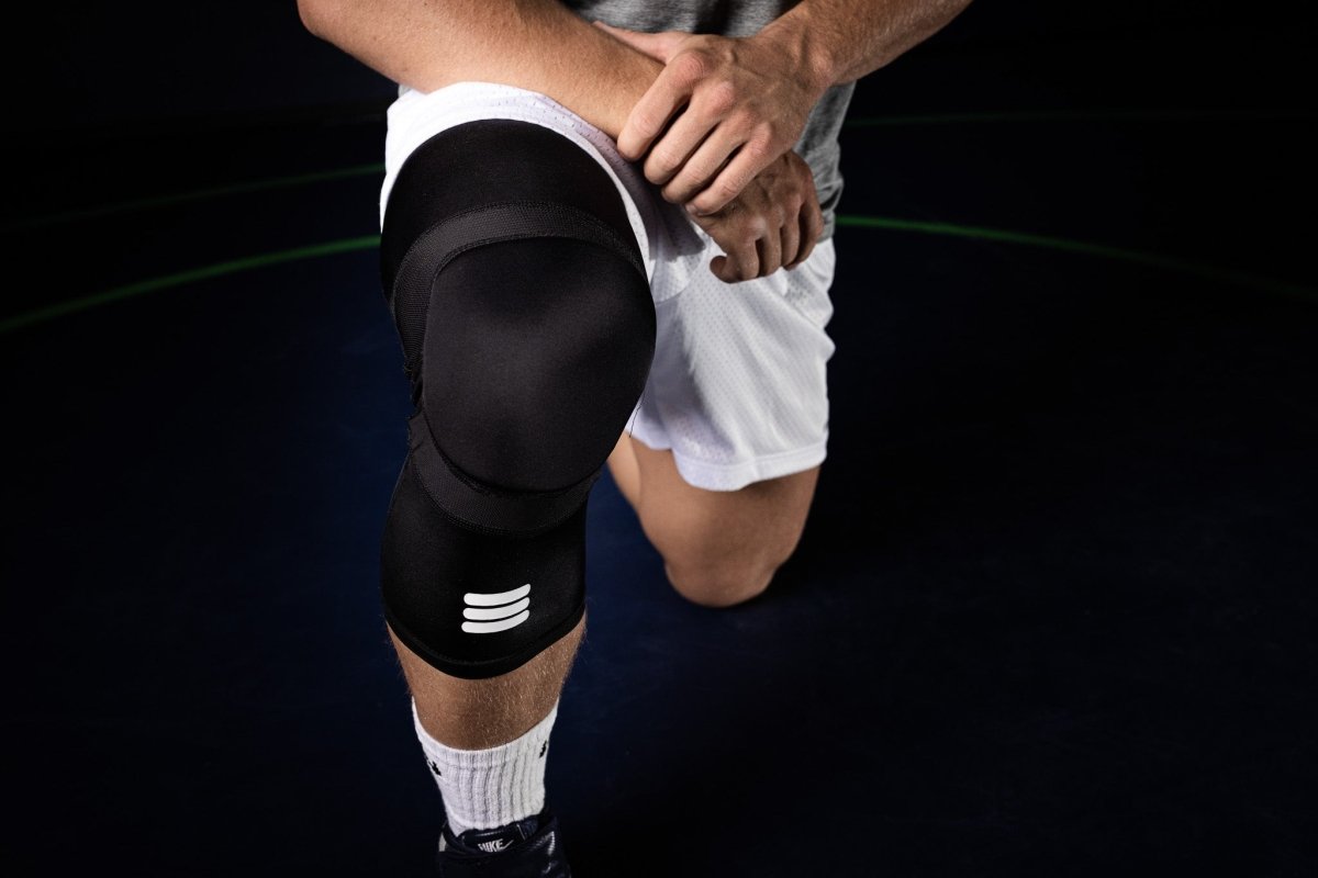Mid-Length Padded Knee Sleeve - Black - NurturePathWellness