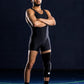Mid-Length Padded Knee Sleeve - Black - NurturePathWellness