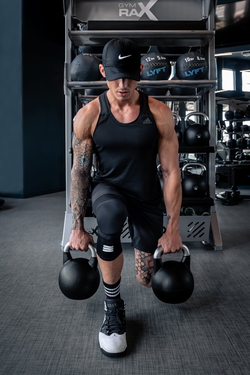 Mid-Length Padded Knee Sleeve - Black - NurturePathWellness